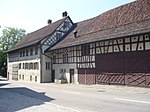 Wespi-Mühle: links Wohnhaus, rechts Scheune