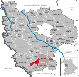 Kaart van Wittelshofen