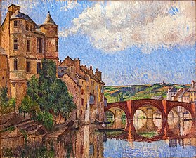 Vue d'Espalion (Aveyron) - Alphonse Roubichou (1930)