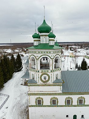 580. Колокольня Николо-Вяжищского монастыря, Новгородский район Автор — Красный