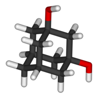 1,3-アダマンタンジオールのスティックモデル