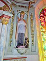 Église paroissiale Saint-Gorgon : statue de saint Kido (francisé en saint Guy).