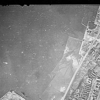 1939年12月6日撮影の福岡市東浜地区の航空写真