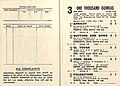 1950 One Thousand Guineas page showing starters & results