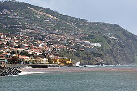 The distant escarpment of São Gonçalo, as seen from the coastal area of Santa Maria Maior