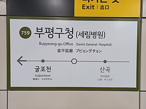 역명판