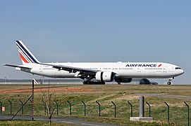 Le F-GSQY est le 23e 777-300ER d'Air France (ici avec la livrée actuelle).