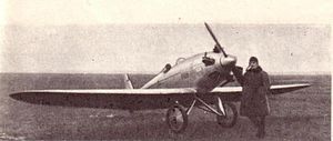 D. Košic u letounu Gribovskij G-8 (1931)