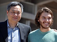 Director Ang Lee and actor Emile Hirsch promoting the film at the 2009 Cannes Film Festival. Ang Lee Emile Hirsch Cannes 2009.jpg