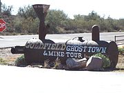 Entrance to the Goldfield Ghost Town.