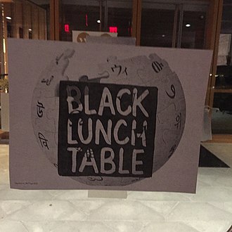 Black Lunch Table signage