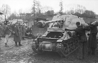 Marder I with driver visible