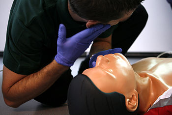 English: CPR training