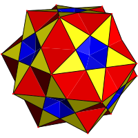 Большой скошенный икосаэдр с красным треугольником и синим квадратом.svg