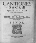 Vignette pour Cantiones sacrae (H. Schütz, 1625)