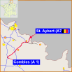 Carte Autoroute A2