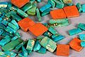 Turquoise and argillite tiles