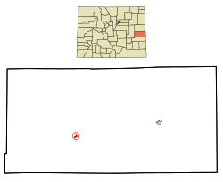 Location in Cheyenne County and the کلرادو