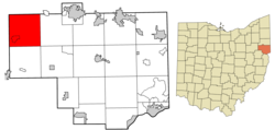 Location of Knox Township in Columbiana County