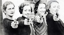 Ladies champion team of the Missouri University shooting club, 1934 Dangerous Women.jpg