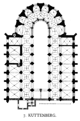 План первого этажа храма (до реконструкции в конце XIX века.