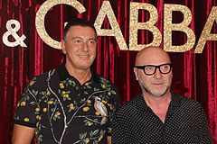 Stefano Gabbana (vlevo) a Domenico Dolce (vpravo), 2016