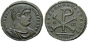 Coin of Magnentius with large Chi-Rho