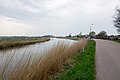 Rechts een deel van de Westfriese Omringdijk