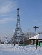 Antenne de téléphonie mobile à Parij (Russie), 50 m de haut.