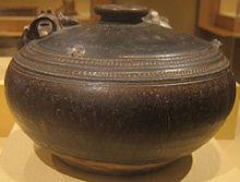 Glazed stoneware dating back to the 12th century Ewer from Cambodia, Angkorian era, 12th century, glazed stoneware, HAA.JPG