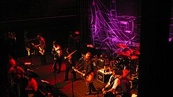 Flogging Molly performing live in Baltimore, MD, in February 2010