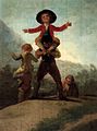 Prometejskie ambicje[14] Francisco Goya, Zabawa w olbrzymów Medycynę regeneracyjną Szczeklik kojarzy z Prometeuszem, który stworzył człowieka z gliny pomieszanej z łzami oraz przemycił dla niego boski ogień – jego wątroba, zjadana przez sępa, stale odrastała.