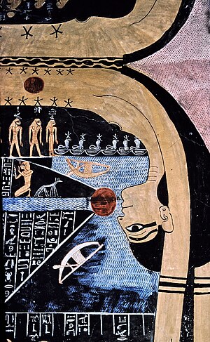 English: Nut, Egyptian goddess of the sky in t...
