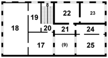 Schematischer Grundriss Obergeschoss