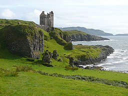Gylen Castle på öns södra del.