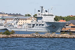 HSwMS Belos (A214) of the Swedish Navy HMS Belos (A214).jpg