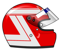 Le casque intégral de Niki Lauda quand il pilotait pour l'écurie McLaren de 1982 à 1985. Sur les deux côtés du haume de l'Autrichien, champion du monde de Formule 1 en 1975, 1977 et 1984, figure le "L" de Lauda Air, la compagnie aérienne basée à Vienne et fondée par l'ordinateur en 1978.