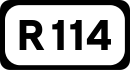 R114 road shield}}