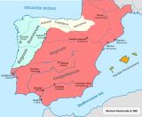 Iberian Peninsula around 500