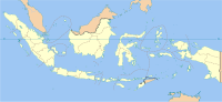 Peer på en karta över Indonesien