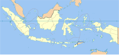 Bevattningssystemet Subak på kartan över Indonesien