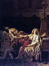 J. L. Devid. Gektor jasadidagi Andromache (1783), Luvr