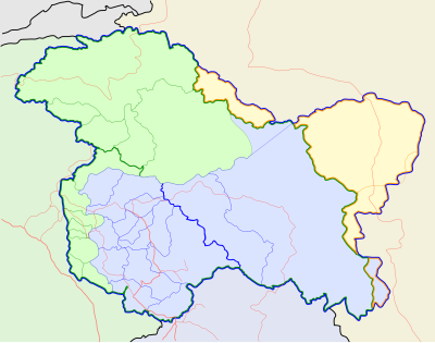 Location map Kashmir