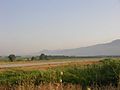 Runway 21 with Naftali hills in the background