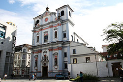 Farní chrám sv. Vojtěcha v Ústí nad Labem na Hradišti.