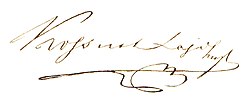 Kossuth Lajos aláírása