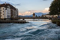 Water spikes in Lucerne. Author: Alessandro Gallo.