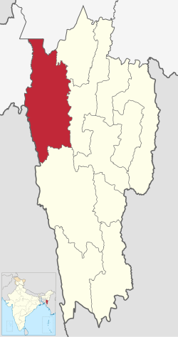 Location in Mizoram