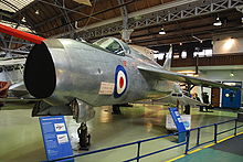 Lightning P.1A at the Museum of Science and Industry in Manchester Manchester MOSI English Electric Lightning P1A 18-10-2009 12-10-46.JPG