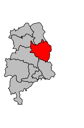 Kanton na mapě arrondissementu Figeac